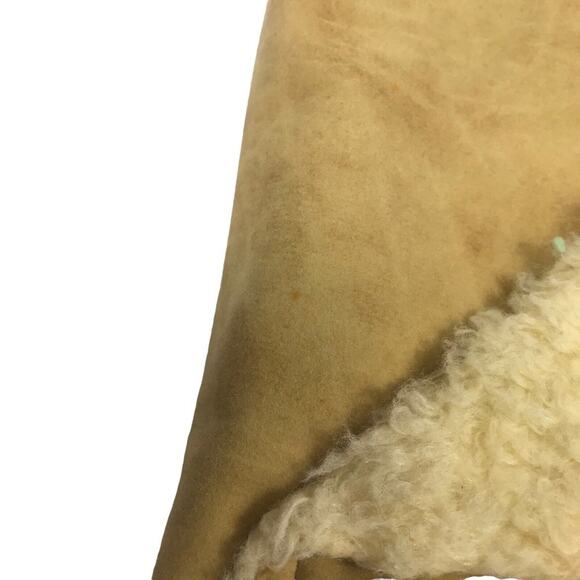 Vintage 1970’s Wiman Faux Suede Sherpa King of the Road Patch Vest Large - Picture 2 of 12